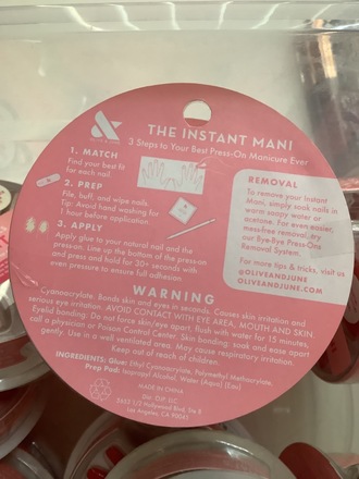 Olive & June 12packs of The Instant Mani includes nail glue in ea