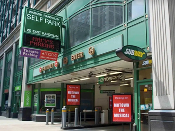 Daily Rentals: Chicago IL, Wabash-Randolph Parking Garage, Near Shopping & Food
