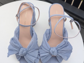 Selling: Loeffler Randall - Camellia Pleated Bow Heel - Blue