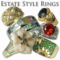 10 pcs-Ladies S/S Estate Rings-PRICE DROP-$9.99 each!