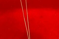 Bulk Lots: 20 pcs-Sterling Silver Vermeil Heart Pendant-18" chain-$4.99ea