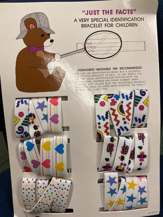 240 pcs- Kid's Safety Bracelets-- w/display - $.41 pcs