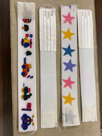 240 pcs- Kid's Safety Bracelets-- w/display - $.41 pcs
