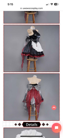 Arlecchino Maid Cosplay