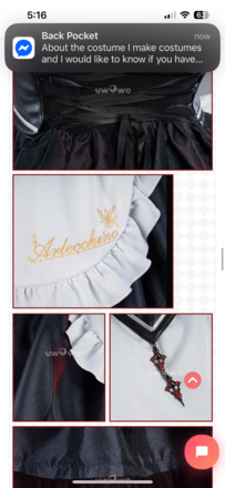 Arlecchino Maid Cosplay
