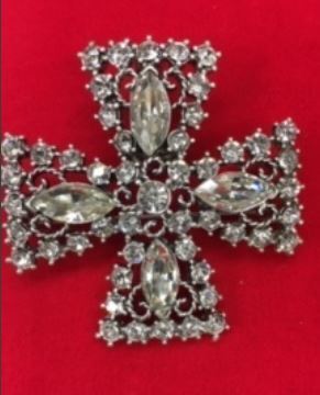 50 pcs--2" Swarovski Encrusted Pendant/Pin on 24" Chain-$1.99pcs