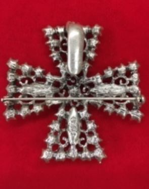 50 pcs--2" Swarovski Encrusted Pendant/Pin on 24" Chain-$1.99pcs