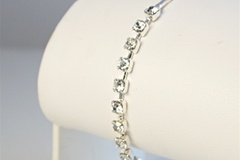 Bulk Lots: 50 pcs-7 1/4" Swarovski Crystal Rhinestone Bracelets--$1.99 each!