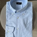 Selling with online payment: [EU] NWT Cavour Sartoria handmade blue OCBD shirt, size 15.5