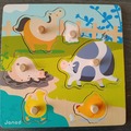 Vente: Puzzle à encastrements en bois JANOD 
