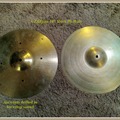 Selling with online payment: ZILDJIAN ROCK HI-HATS (PAIR) 14" (1980'S)