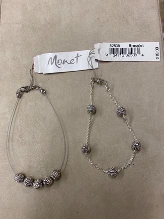 40 pcs-Genuine Monet Bracelets-2 styles-$18 Retail-$3.50 ea