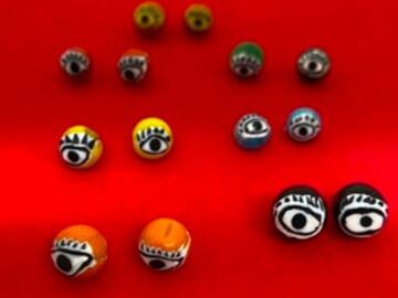 Bulk Lots: 1000 pcs "Evil Eye" Jewelry Beads--$0.10 ea