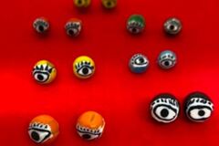 Bulk Lots: 1000 pcs "Evil Eye" Jewelry Beads--$0.10 ea