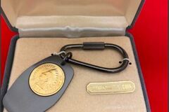 Bulk Lots: 24 pcs--Vintage Indian Penny Keychain Jewelry-boxed-REDUCED-$3.99