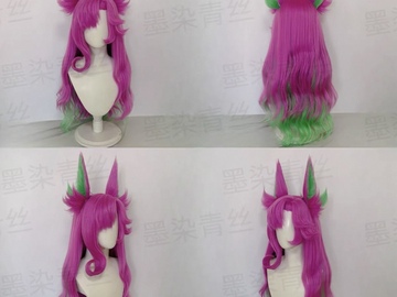 Selling with online payment: [pre-made] league of legends redeemed star guardian xayah wig