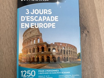 Vente: Coffret Wonderbox "3 jours d’escapade en Europe" (99,90€)