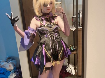 Selling with online payment: Fischl Genshin Impact FULL COSPLAY DokiDoki SR Small + shoes wig 