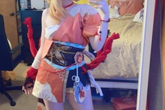 Selling with online payment: Yoimiya Genshin Impact FULL COSPLAY DokiDoki SR Small + shoes wig