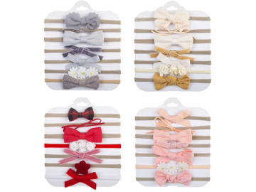 Bulk Lots: 700pcs. Hair Bow Headbands-Girl Hair Bows