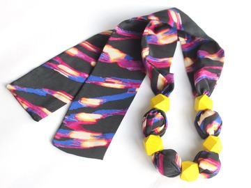  : Silk Scarf Necklace 