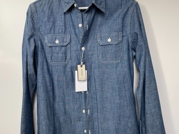 Selling with online payment: [EU] NWT Suitsupply blue selvedge chambray shirt, size S