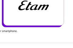 Vente: Bon d’achat Etam (50€)
