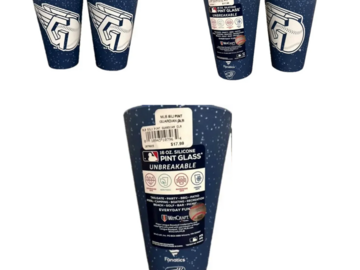 Bulk Lots: NWT 10 MLB Cleveland Guardians 16 Oz. Silicone Pint Cups