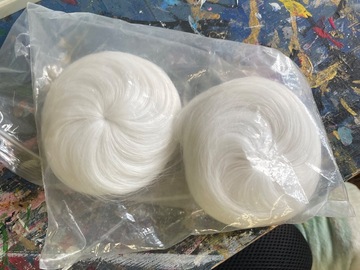 Selling with online payment: 2 Bun Attachments - White