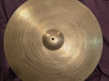 Selling with online payment: 25” A Zildjian Ride | Large Stamp Hollow Block | 4,530g | Mid 50s