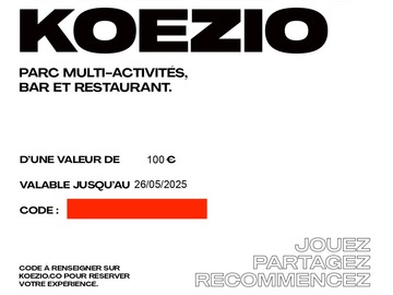 Vente: e-Carte cadeau Koezio (100€)