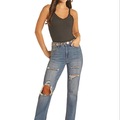 Bulk Lots: 72 Pair Rock & Roll Cowgirl High Rise Slim Boot Cut Jeans 