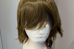 Selling with online payment: Brown/Green Short Epic Cosplay wig