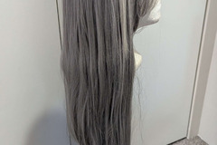 Selling with online payment: Long Silver Wig with White Streak (Yuki iDOLiSH7)