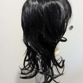 Selling with online payment: Medium Length Black Curly mullet wig
