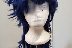 Selling with online payment: Dice Arisugawa Hypnosis Mic Wig (Short Blue Wig with Long Back)