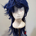 Selling with online payment: Dice Arisugawa Hypnosis Mic Wig (Short Blue Wig with Long Back)