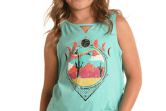 Bulk Lots: Rock & Roll Cowgirl Girl's Turquoise Western Tank Top 