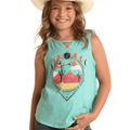 Bulk Lots: Rock & Roll Cowgirl Girl's Turquoise Western Tank Top 
