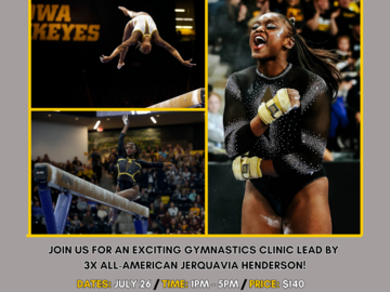 Oferta: Prairie Fire Gymnastics University of Iowa Clinic