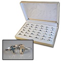 Bulk Lots: 288--Ladies Genuine Turquoise Chip Rings--$0.34 pcs!!