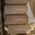 Vente: 4 pieds sommier lit ronds bois massif 