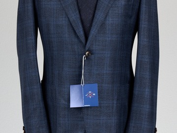 Selling with online payment: [EU] NWT Suitsupply navy checked Jort jacket, size 36R