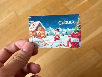 Vente: Carte Cadeau Cultura (30€)