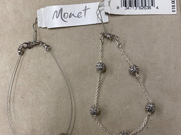 Bulk Lots: 40 pc-Genuine Monet Bracelets-2 styles-$18 Retail-$2.50ea