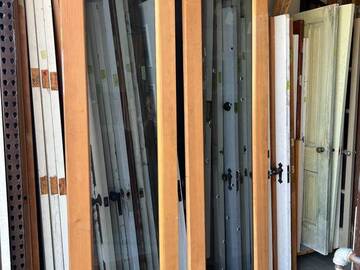 Selling: Clear Fir-Framed Insulated Glass 8ft H Doors 