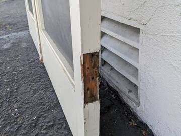 Selling: Vintage 9ft H Redwood Screen French Doors