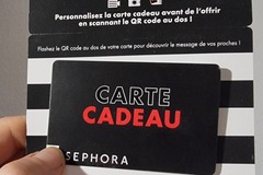 Vente: Carte cadeau Sephora (30€)
