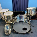 Selling with online payment: 100th Anniversary Ludwig Stainless Steel Drum Set