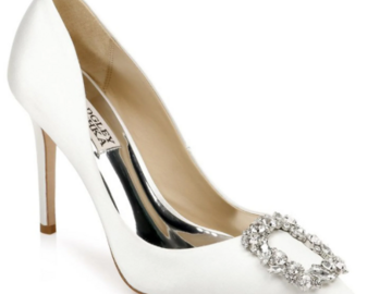 Selling: Badgley Mischka Cher - Crystal Buckle High Heel Stiletto Pump - W